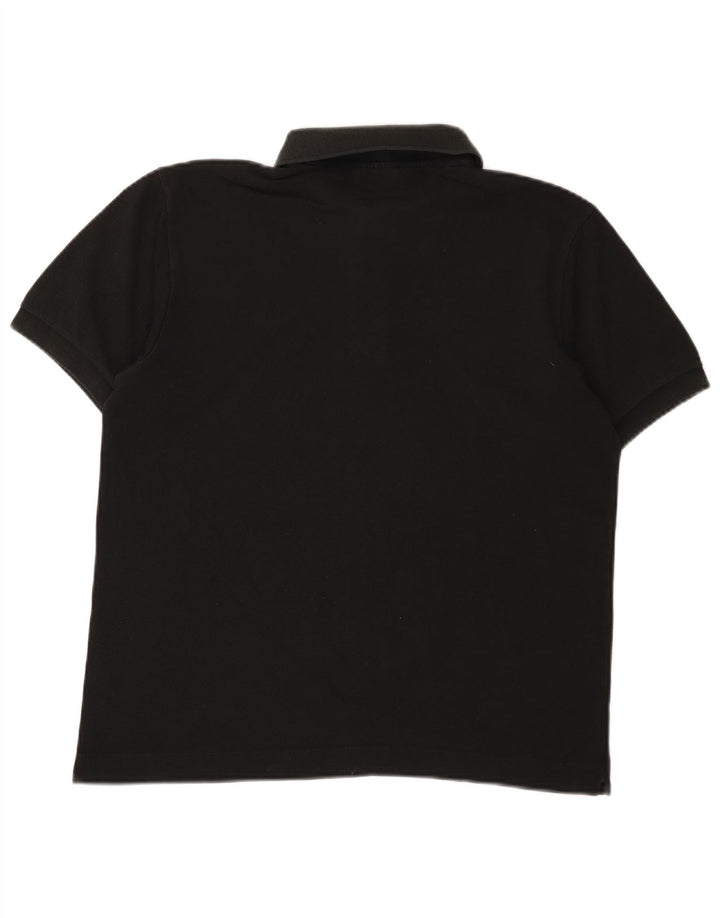 Polo Lacoste para hombre talla 4 mediano algodón negro