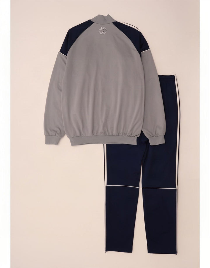 Adidas Survêtement complet pour homme UK 44/46 Large Bleu marine Colourblock Polyester
