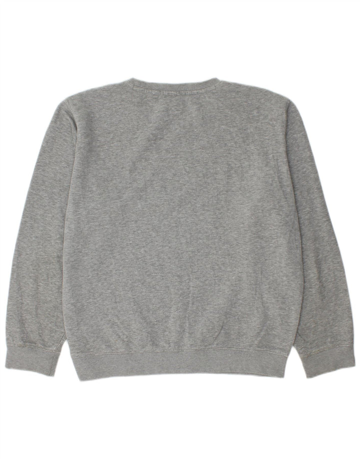 CHAMPION Herren-Sweatshirt-Pullover aus mittelgrauer Baumwolle