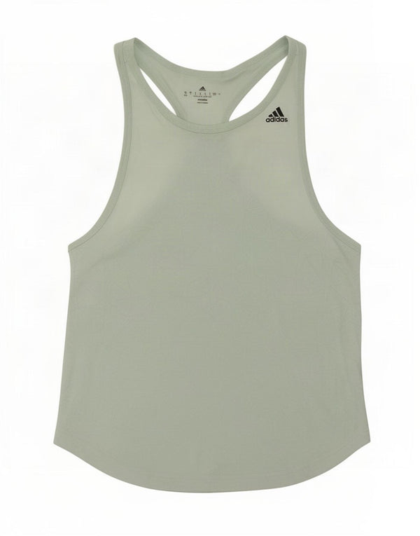Adidas Dame Climalite Vest Top UK 8/10 Small Green Geometric