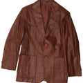 Jean Pierre Chaqueta Blazer de Cuero con 2 Botones para Hombre UK 38 Marrón Medio