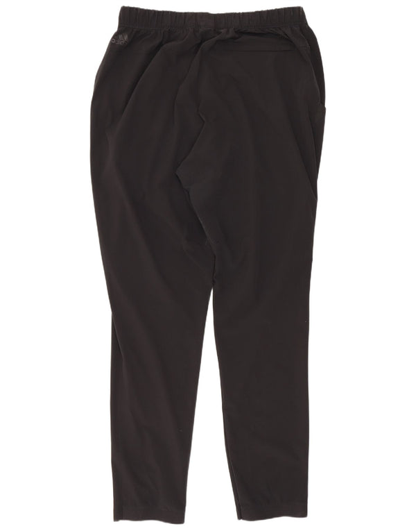 Pantaloni da tuta da uomo Adidas Large neri in poliestere