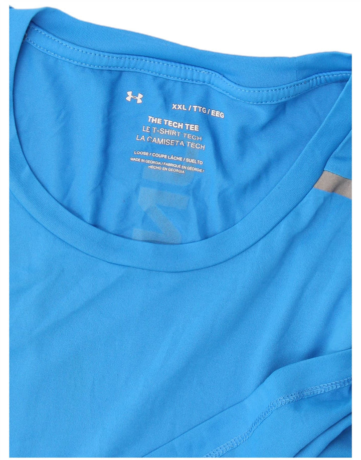 Under Armour Mens T-Shirt Top 2XL Blue