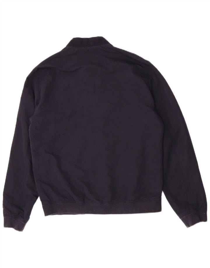Ted Baker Mens Bomber Jacket Size 3 Medium Navy Blue Polyester