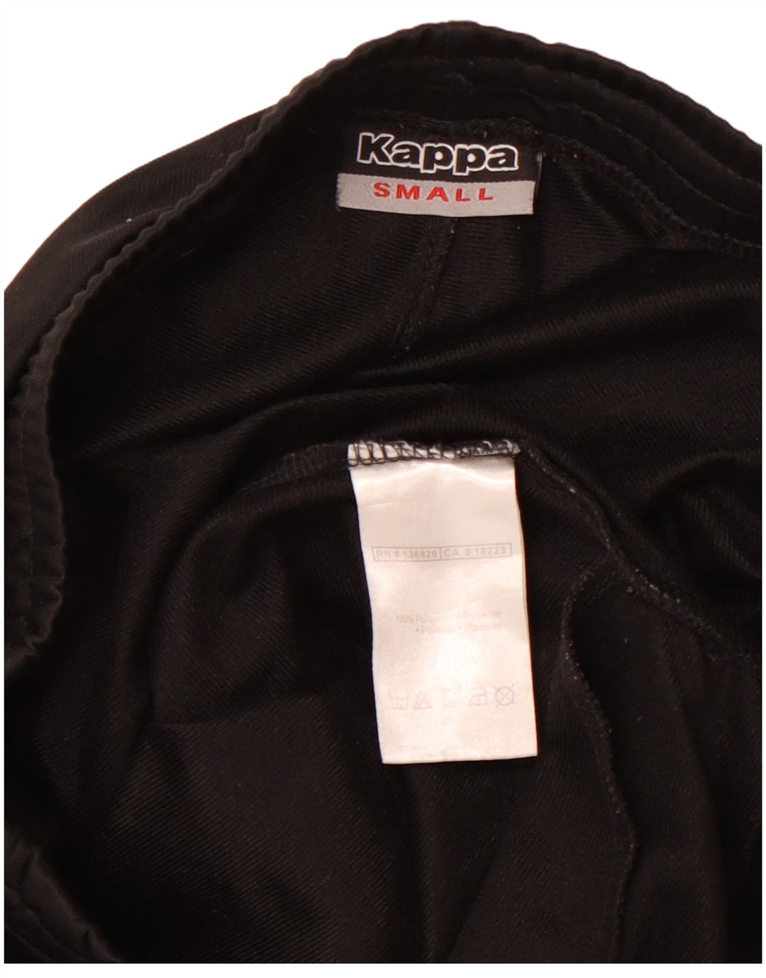 KAPPA Mens Tracksuit Trousers Joggers Small  Black Polyester