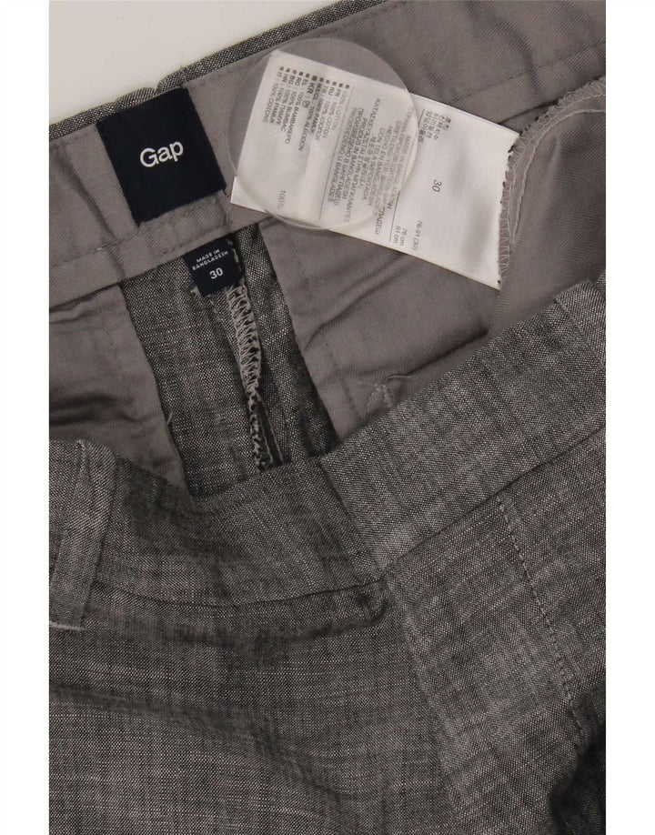 Gap Mens Chino Shorts W30 Medium Grey Cotton
