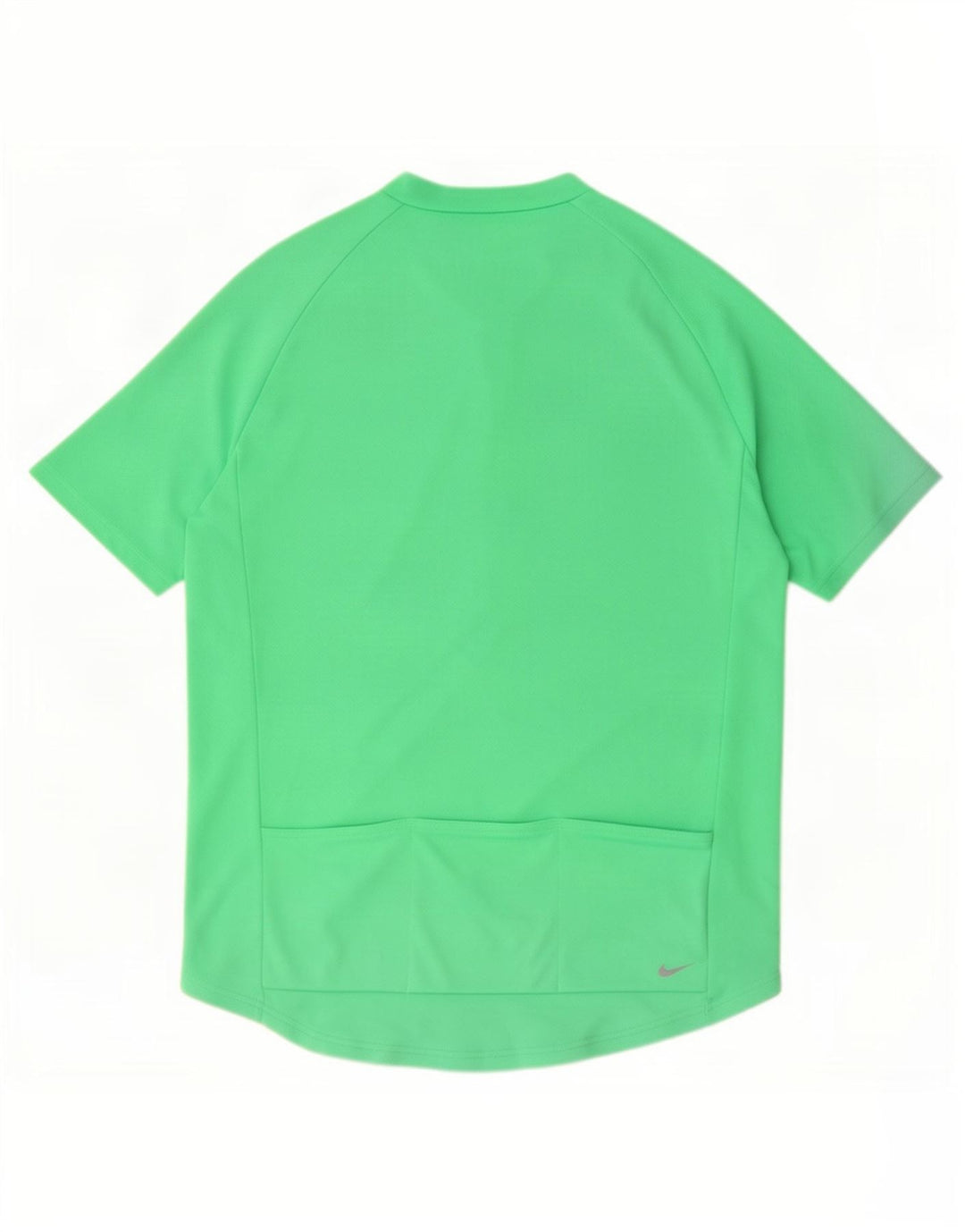 Męski T-shirt Nike Dri Fit z zamkiem błyskawicznym, duży, zielony poliester