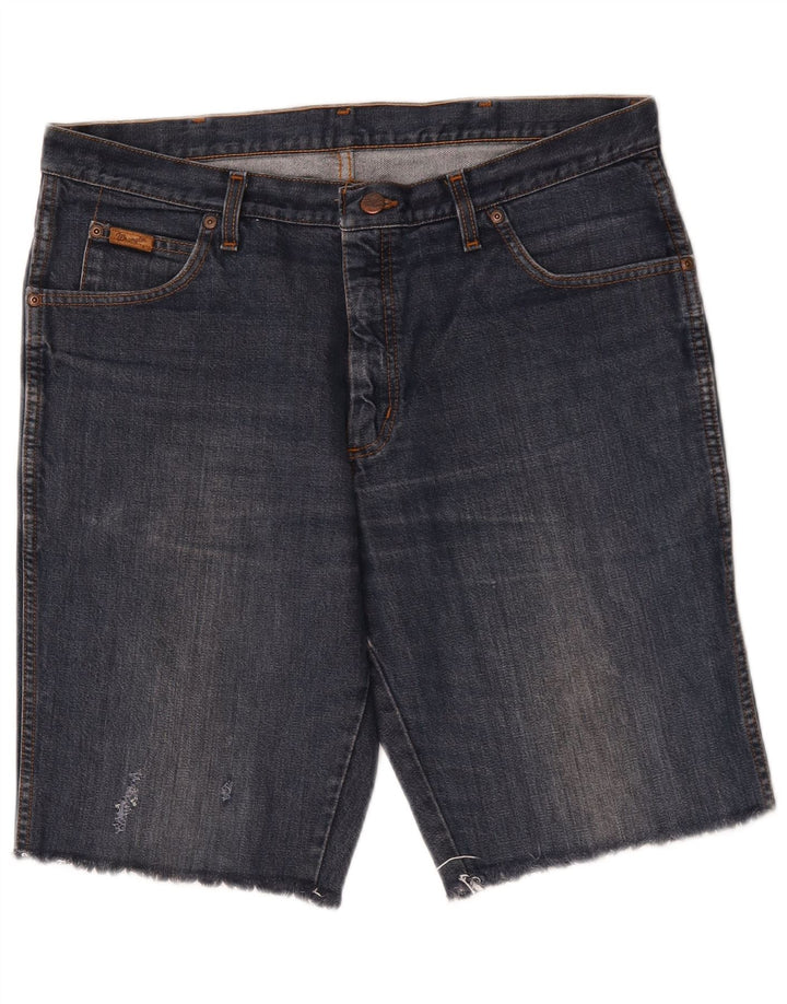 Wrangler Mens Denim Shorts W36 Large Blue