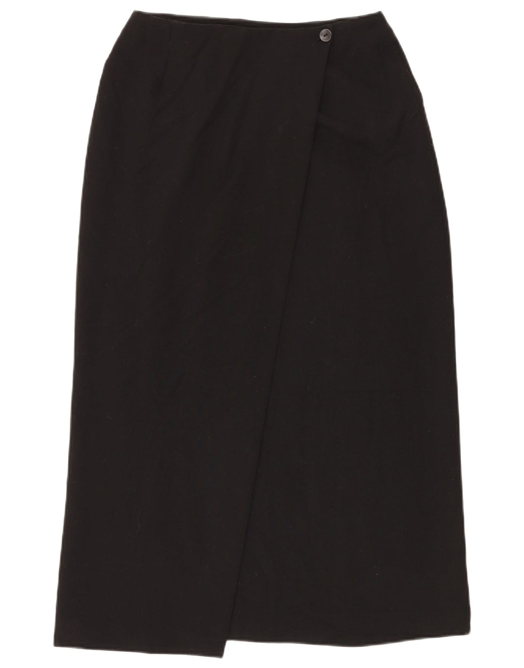 Marks & Spencer Damen Wickelrock UK 12 Medium W28 Schwarz Polyester