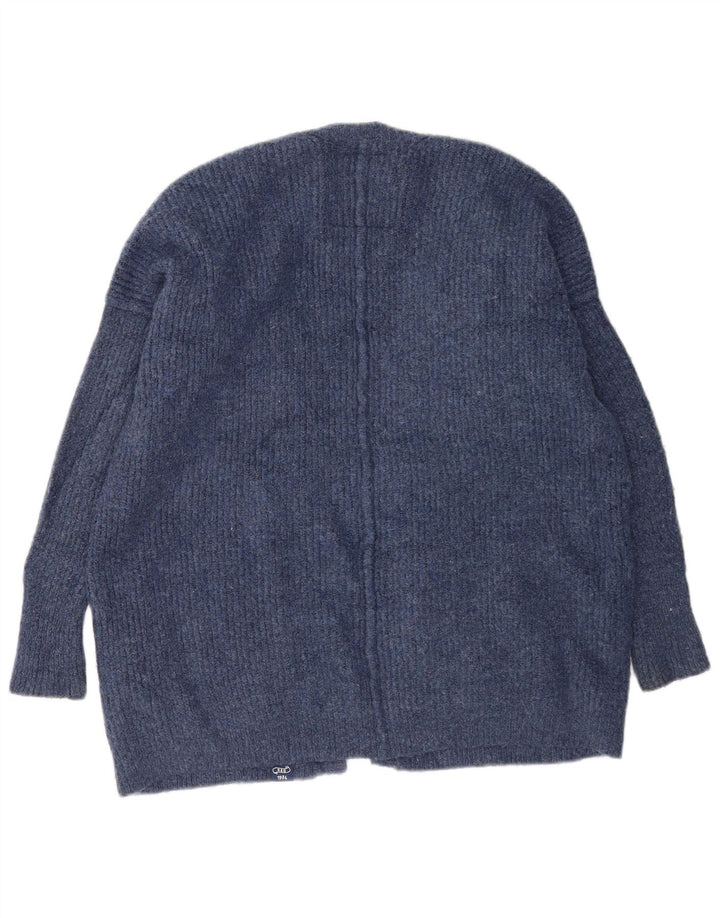 Superdry Damen-Strickjacke in Übergröße, Gr. 10, Small, Blau, Acryl