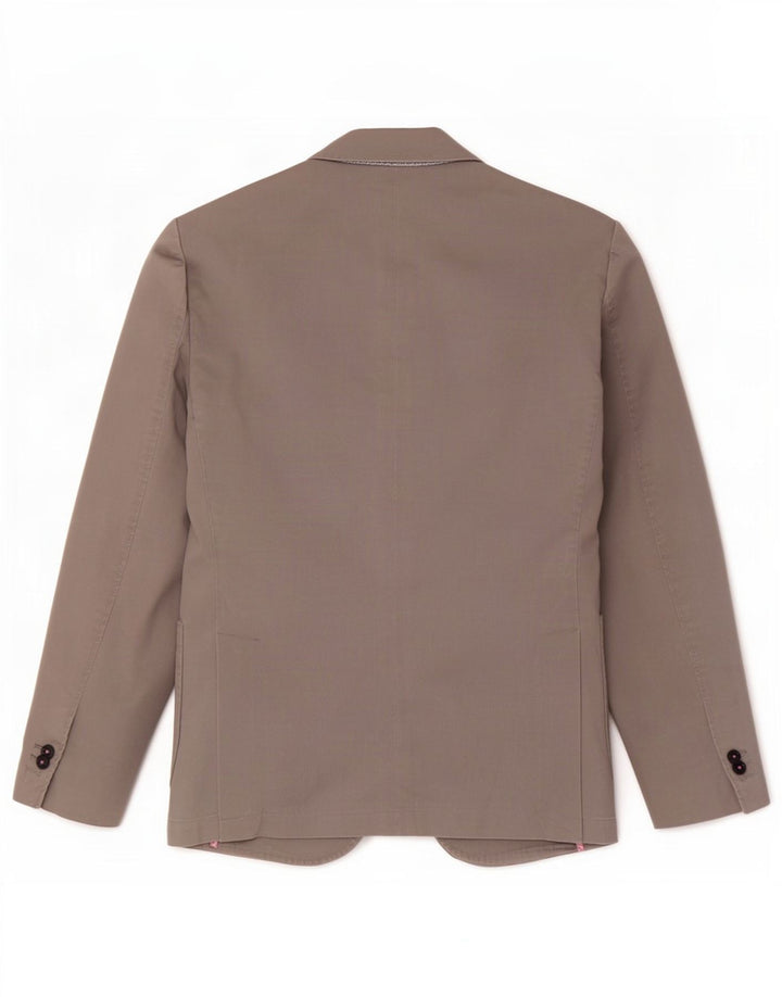 Henry Cottons Herren-Blazer mit 2 Knöpfen IT 46, kleine graue Baumwolle