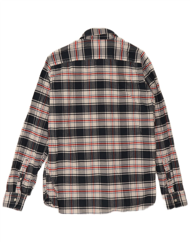 Levi's Mens Shirt Large Navy Blue Check Cotton