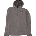 NIKE Mens Dri Fit Zip Hoodie Sweater Small Grey Viscose Vintage Nike and Second-Hand Nike from Messina Hembry 