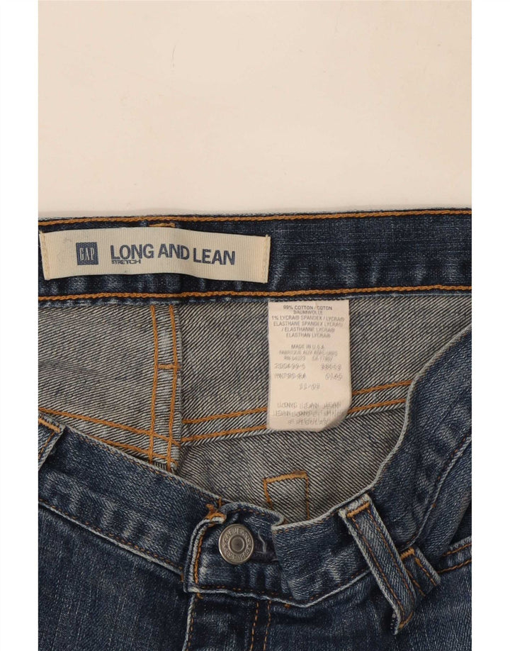 Lange und schlanke Schlagjeans von Gap für Damen, US 8, Größe M, W30, L32, Marineblau, Baumwolle