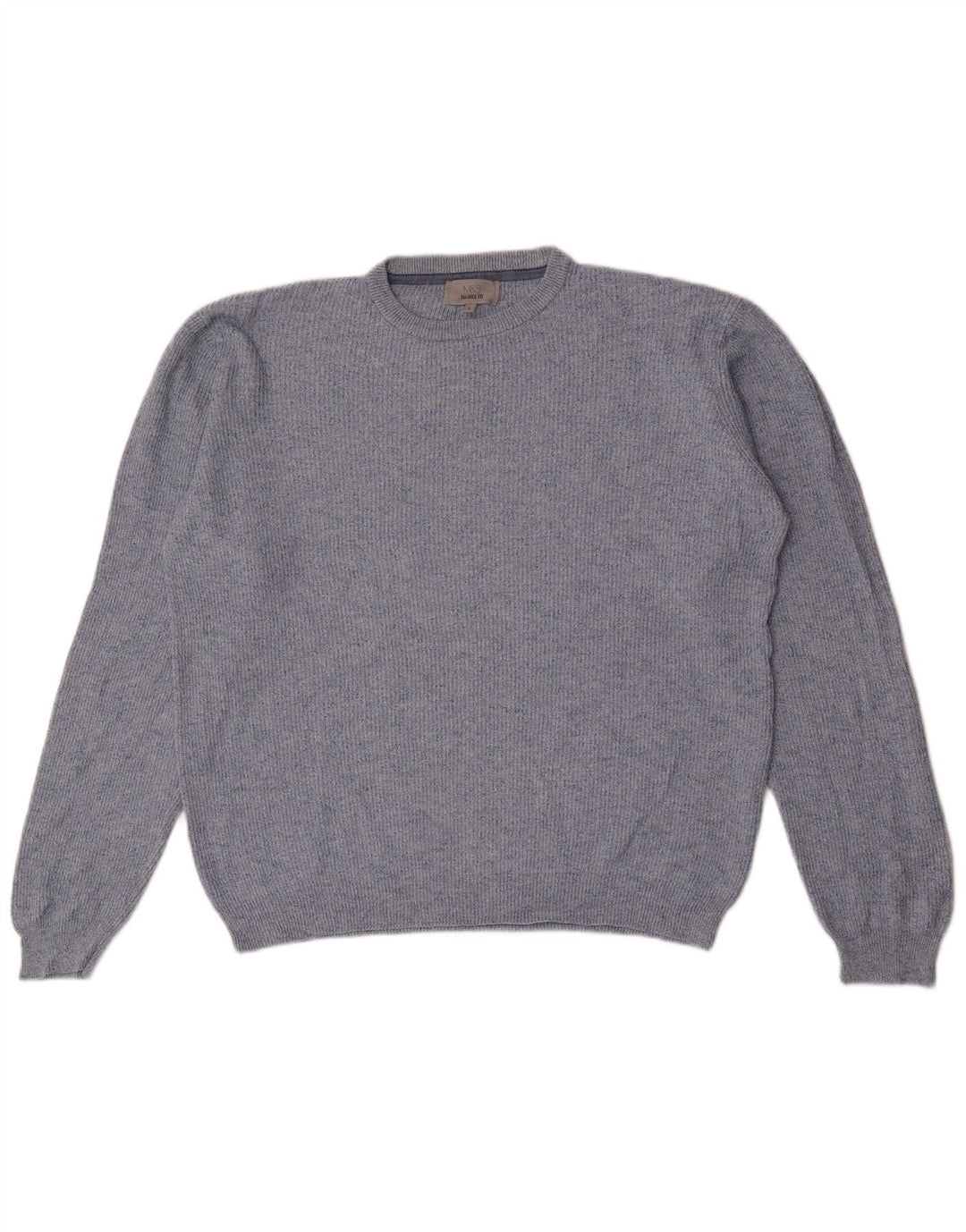 Marks & Spencer Mens Crew Neck Jumper Sweater Large Blue Flecked