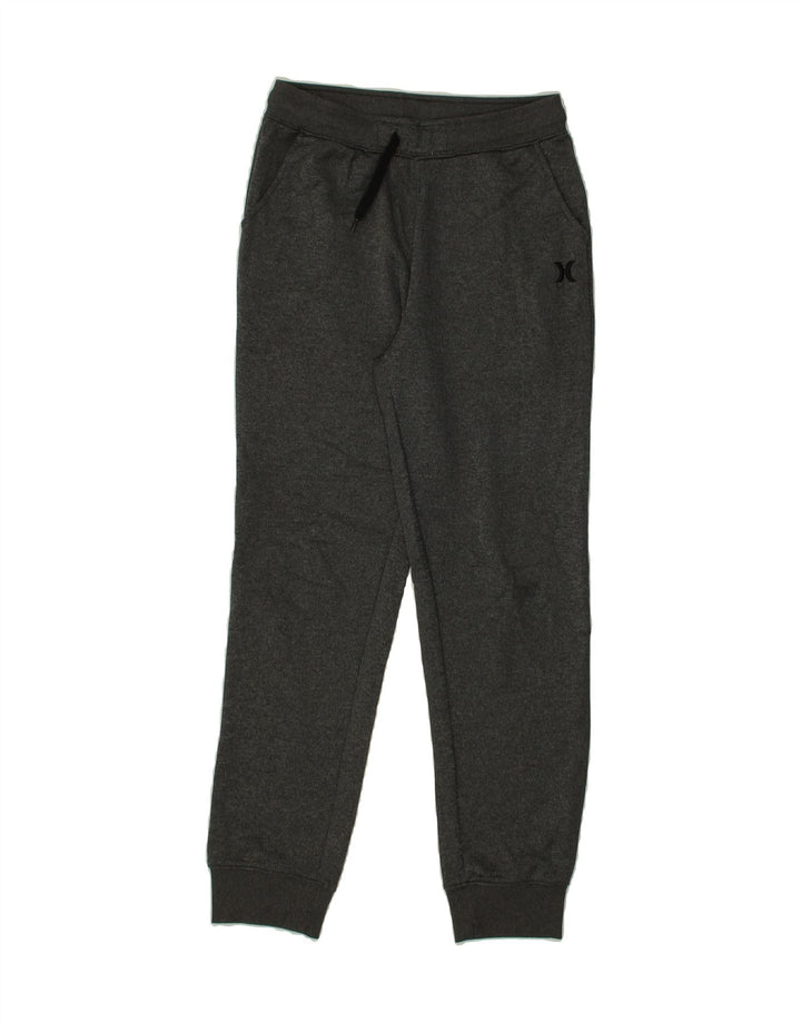 HURLEY Boys Tracksuit Trousers Joggers 12-13 Years Large Grey Polyester Vintage Hurley and Second-Hand Hurley from Messina Hembry 