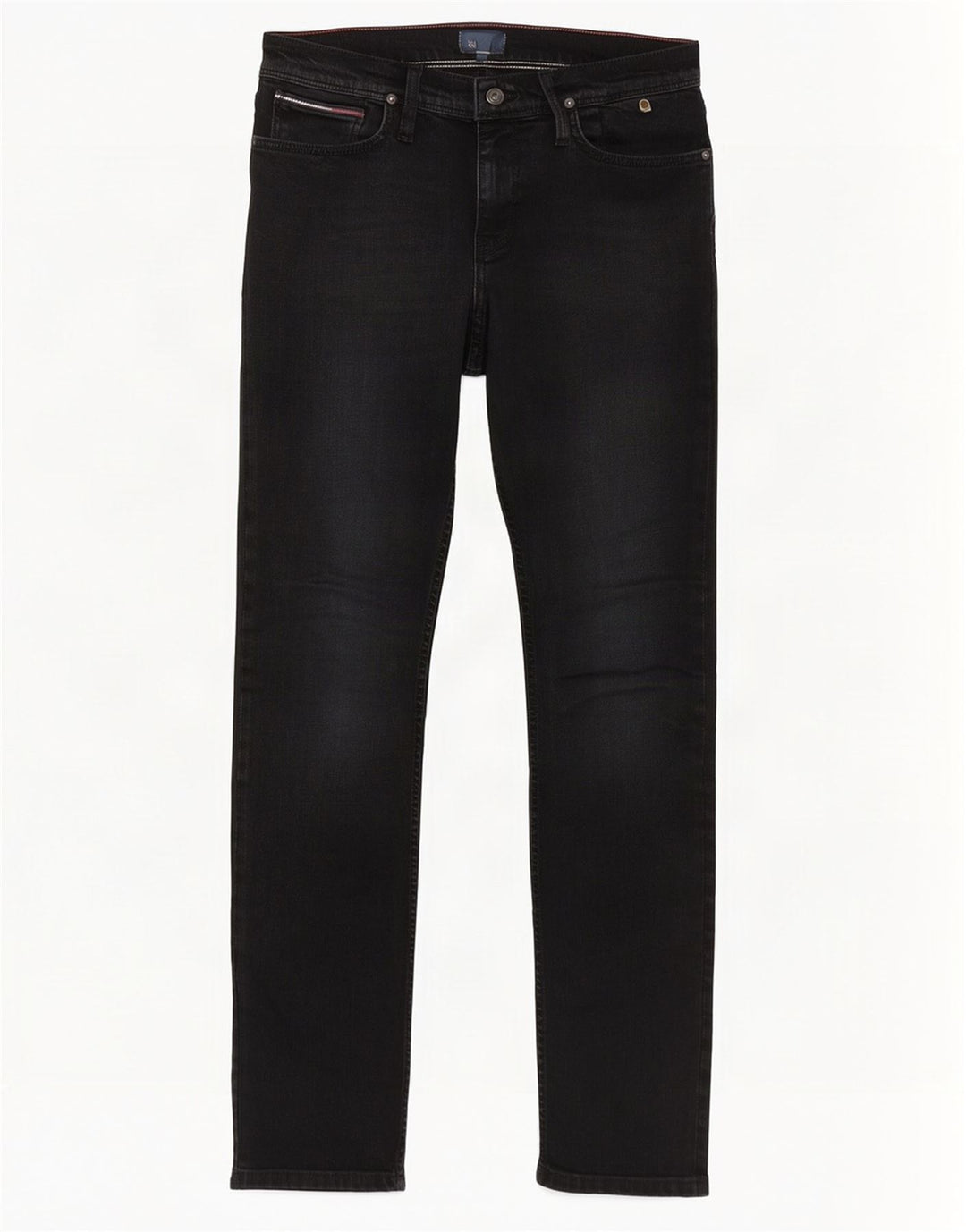 Tommy Hilfiger Womens Slim Jeans W30 L34 Black Cotton