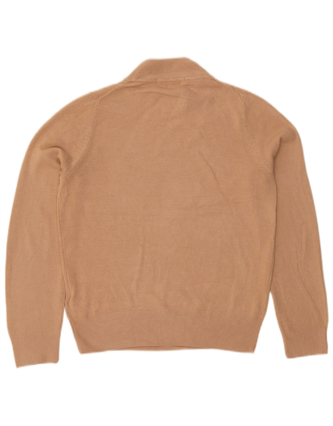 Marks & Spencer Womens Turtle Neck Jumper Sweater UK 8 Small Beige Acrylic