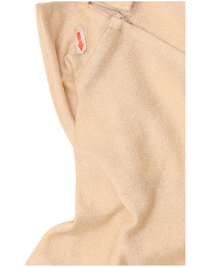 Eastex Womens Maxi Dress UK 14 Medium Beige Polyester