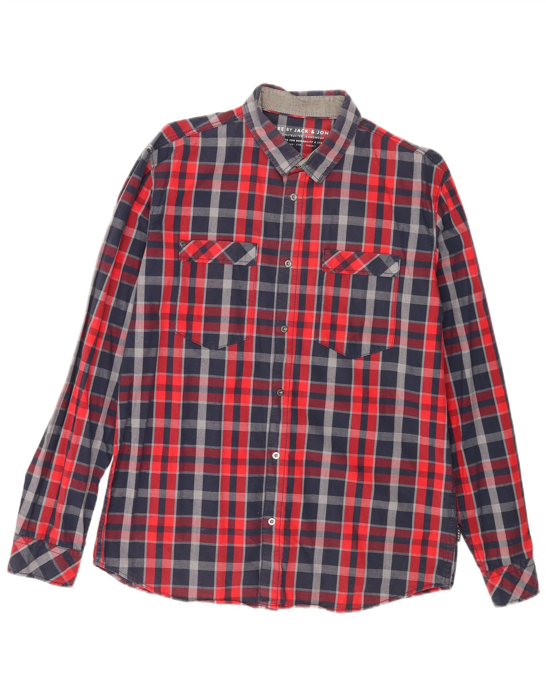 Jack & Jones herreskjorte XL flerfarvet ternet bomuld