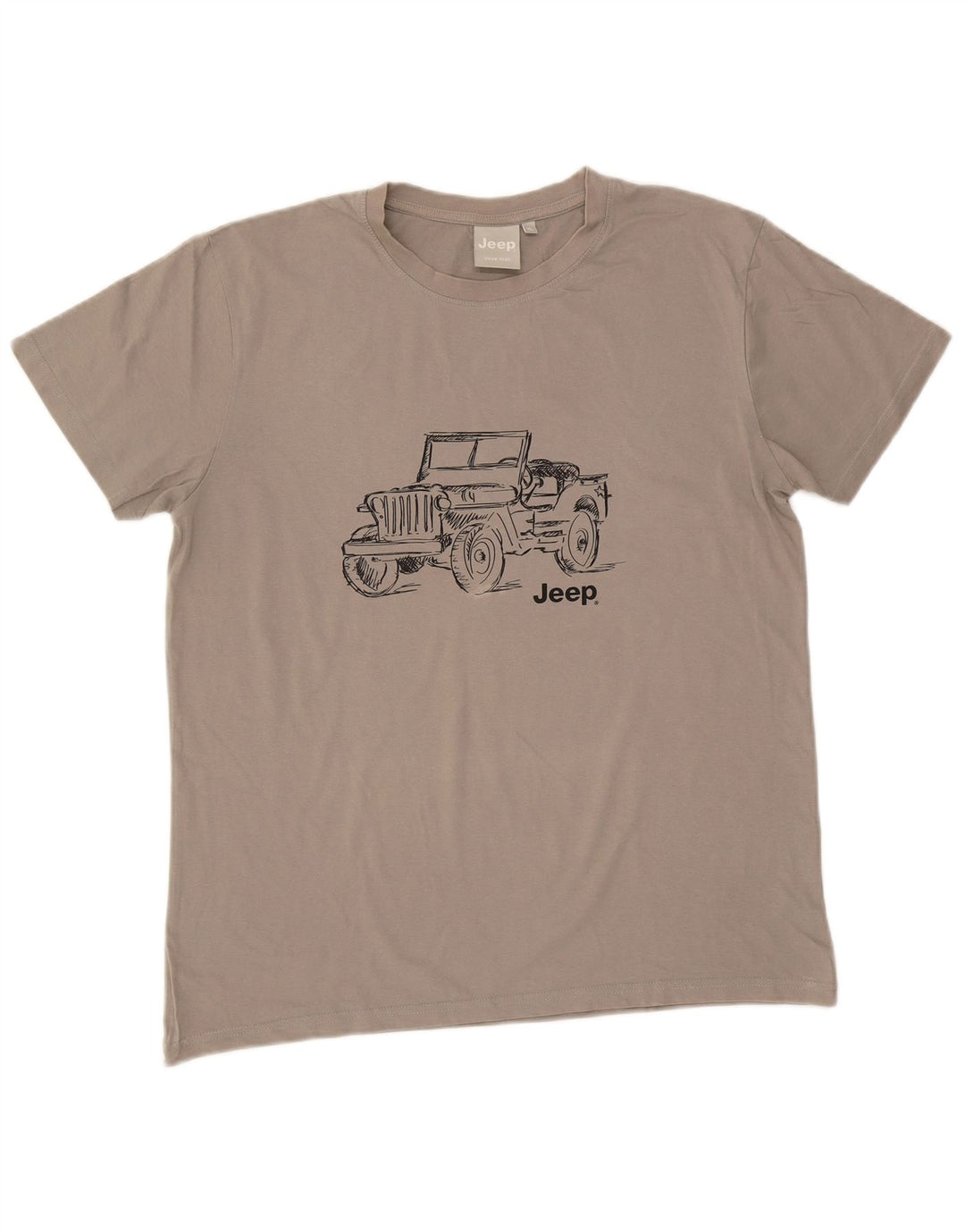 Jeep T-Shirt Graphique Homme XL Gris