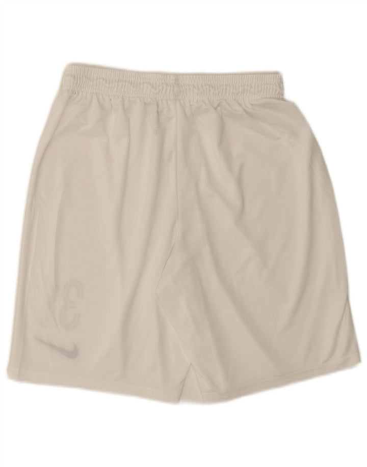 Nike Mens Dri Fit Graphic Sport Shorts Large  White Polyester