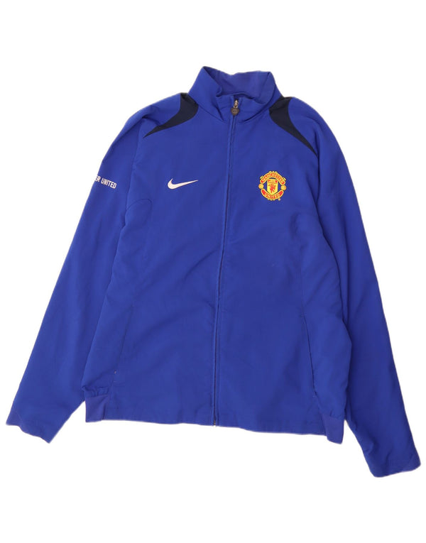 Nike Mens Manchester United Trenirka Gornja jakna UK 42/44 Large Blue Sports