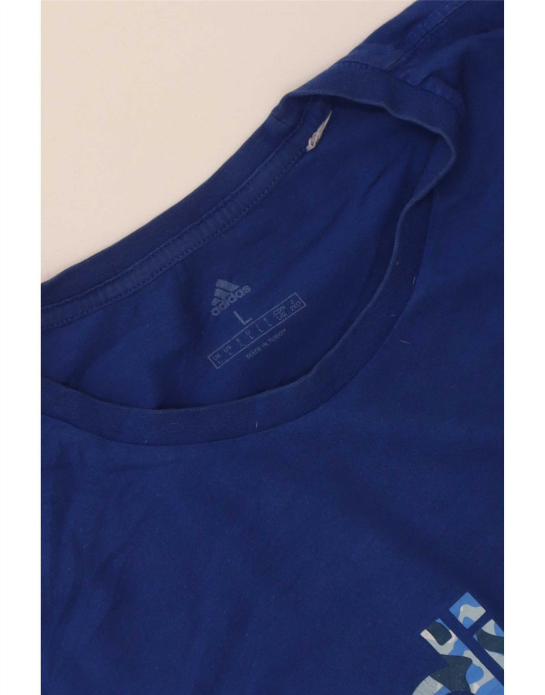 Camiseta Adidas Masculina Graphic Top Grande Azul