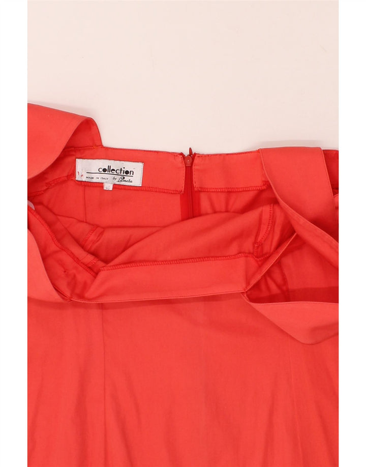 VINTAGE Womens Sleeveless Sheath Dress IT 40 Small Red Vintage Vintage and Second-Hand Vintage from Messina Hembry 