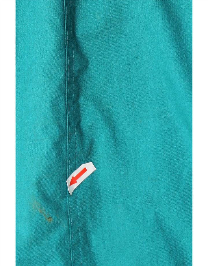 NINO Womens Trench Coat UK 14 Large Turquoise Polyester