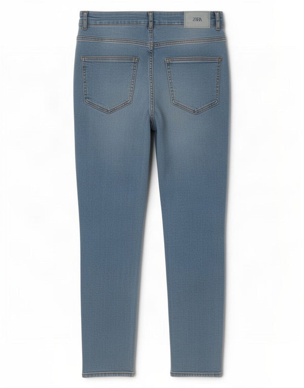 Zara Dame Skinny Jeans EU 42 Large W32 L28 Blå