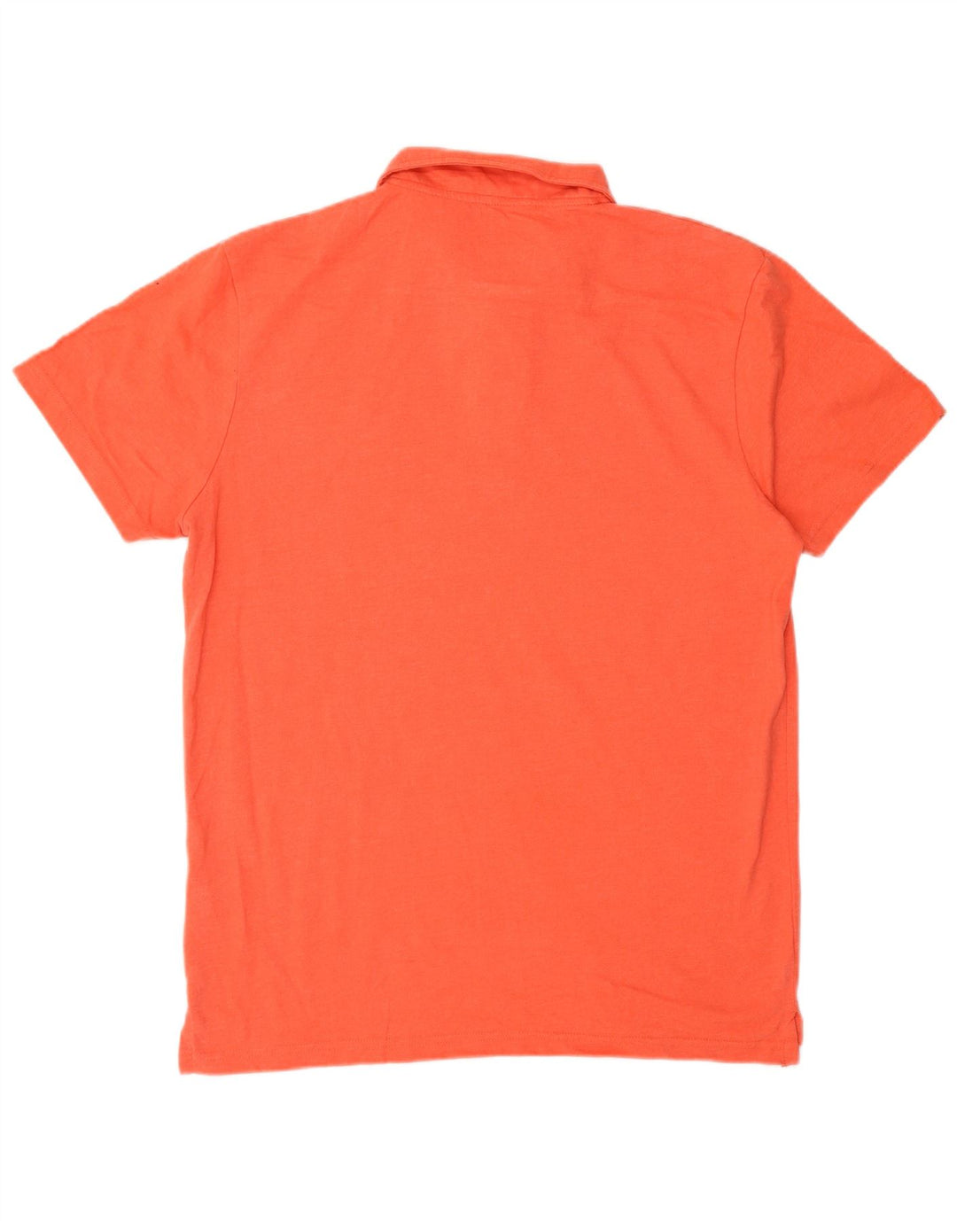 Weird Fish Mens Polo Shirt Medium Orange Cotton