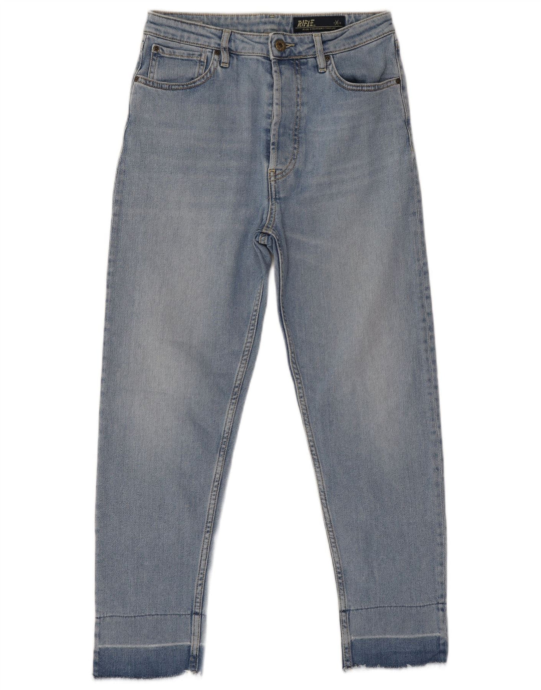 Rifle Womens Straight Jeans W27 L26 Blue Cotton