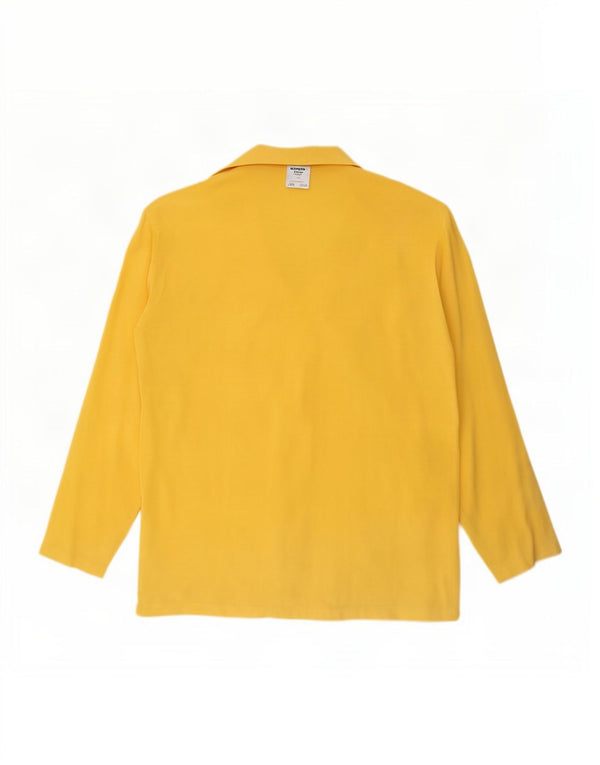 ELENA MIRO Womens Shirt UK 16 Large Yellow