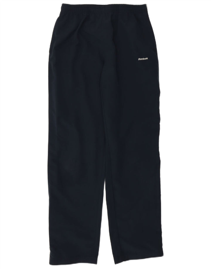 Reebok Womens Tracksuit Trousers UK 10 Small Navy Blue Polyester