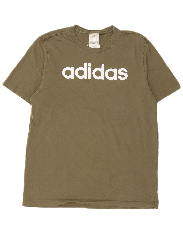 Adidas grafisk t-shirt til mænd, medium Khaki Bomuld