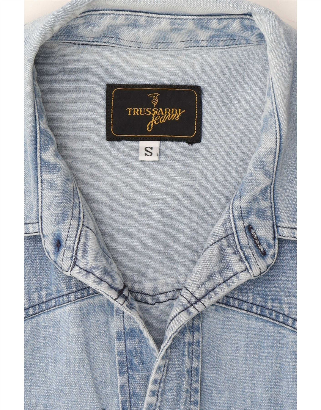 Chemise en jean homme Trussardi Small Bleu