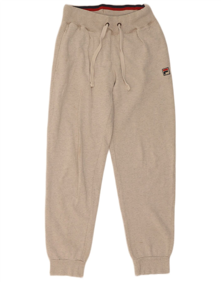 Fila Mens Tracksuit Trousers Joggers Small  Grey Cotton