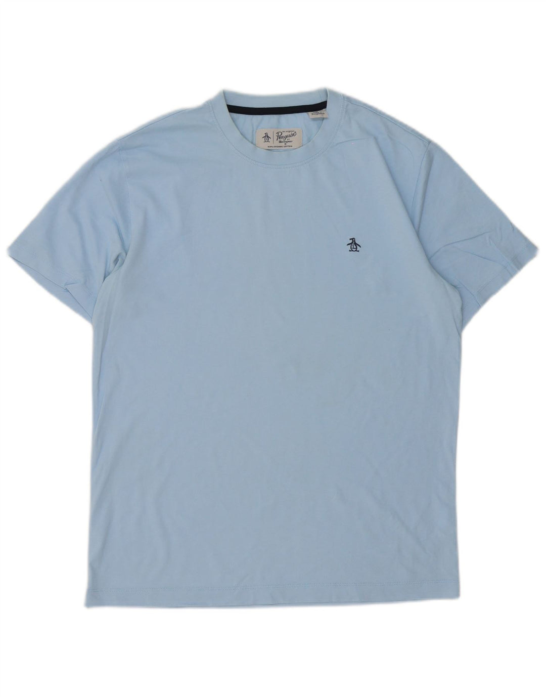 Penguin Herre T-Shirt Top Medium Blå Bomuld