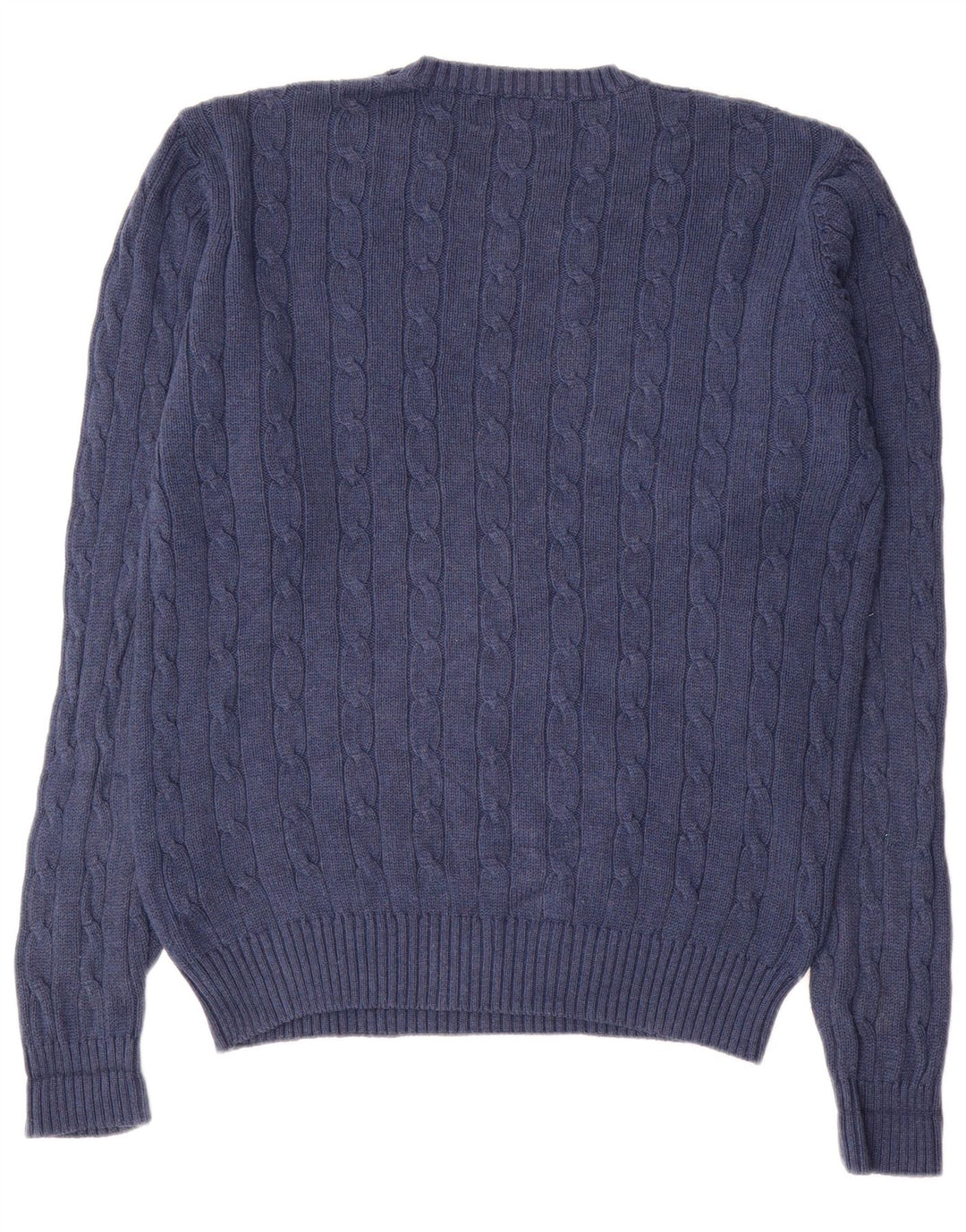 Marks & Spencer Herren Blauer Harbor-Pullover mit Rundhalsausschnitt Mittelmarineblau