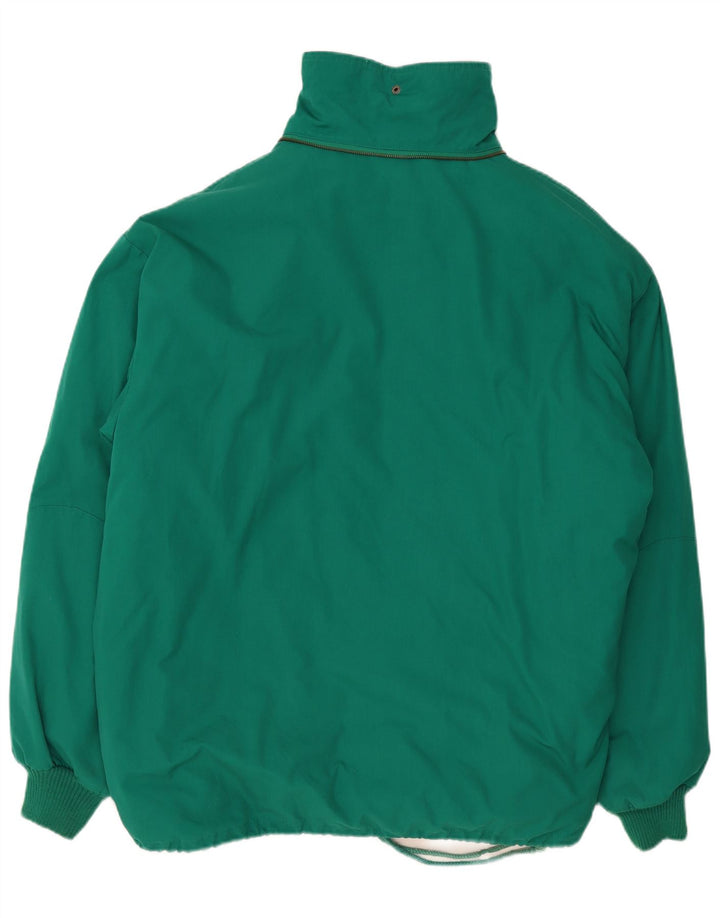 Vintage męska ocieplana kurtka UK 42 XL, zielony poliester
