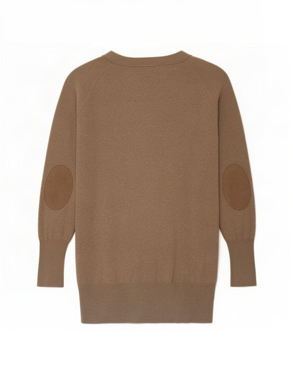 Zara Γυναικεία Ζακέτα Longline UK 14 Μεγάλο Βαμβακερό Μπεζ