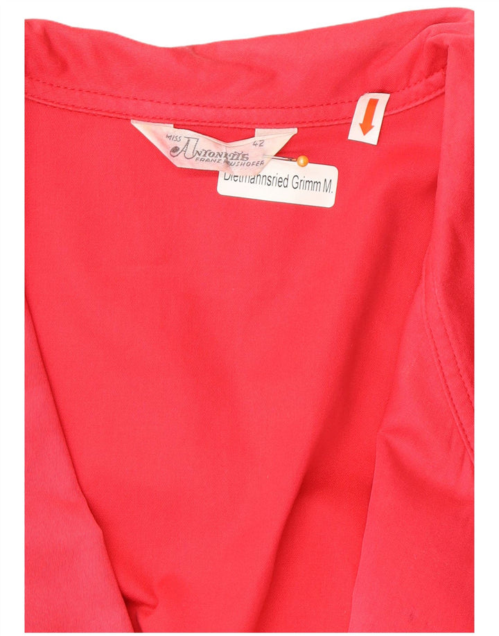 Maglione cardigan doppiopetto vintage da donna IT 42 rosa medio