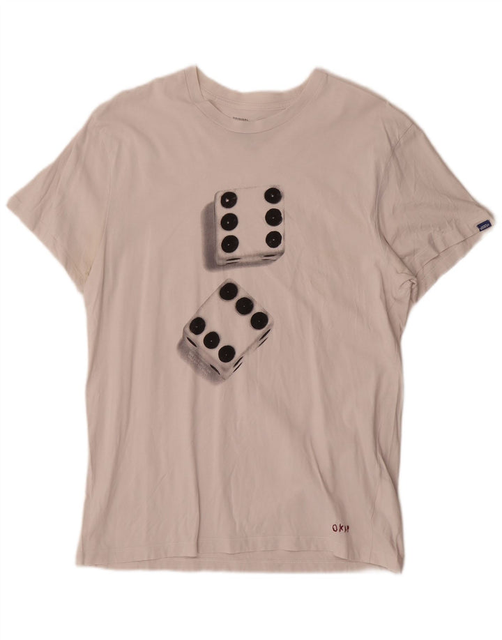 Vans T-shirt graphique ajusté sur mesure pour hommes, grand coton blanc