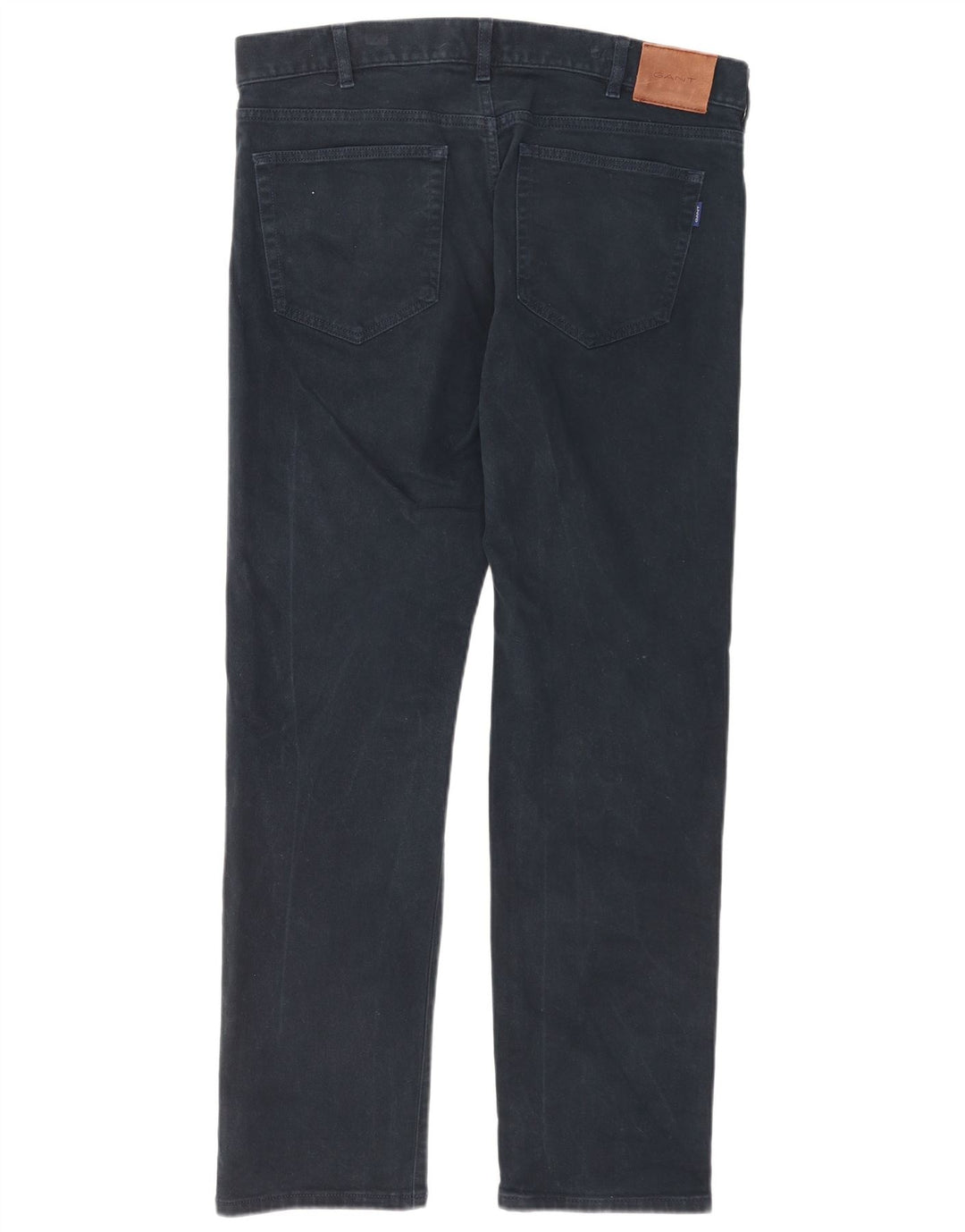 Gant Mens Regular Fit Straight Jeans W36 L32 Navy Blue Cotton