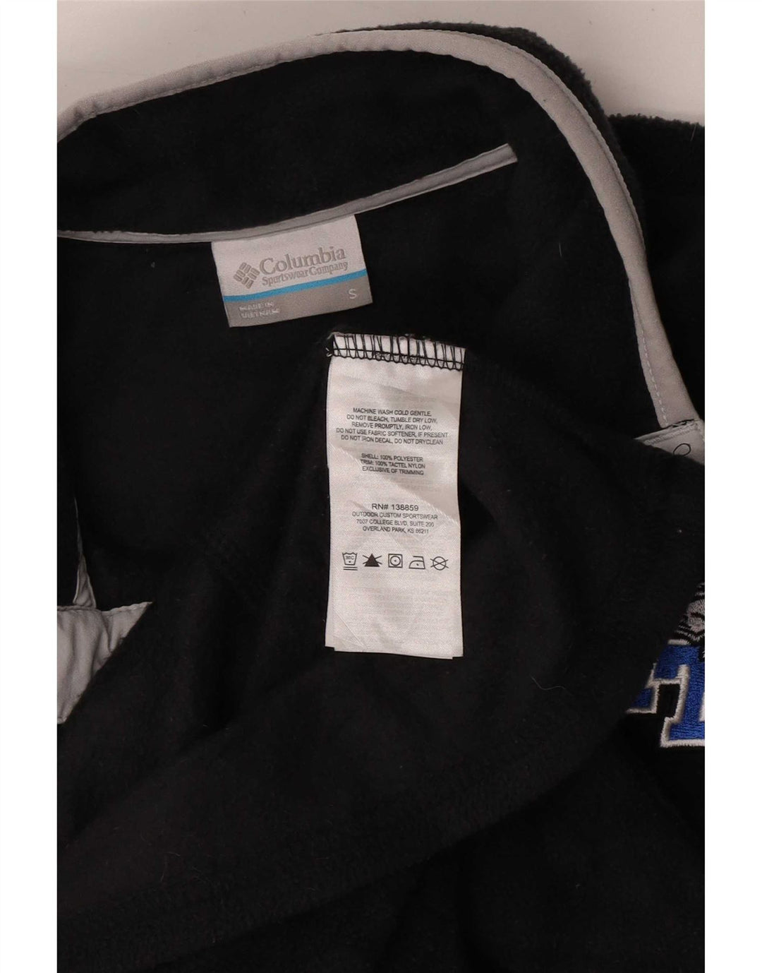 Columbia Womens Fleece Jumper UK 10 Small Black Polyester