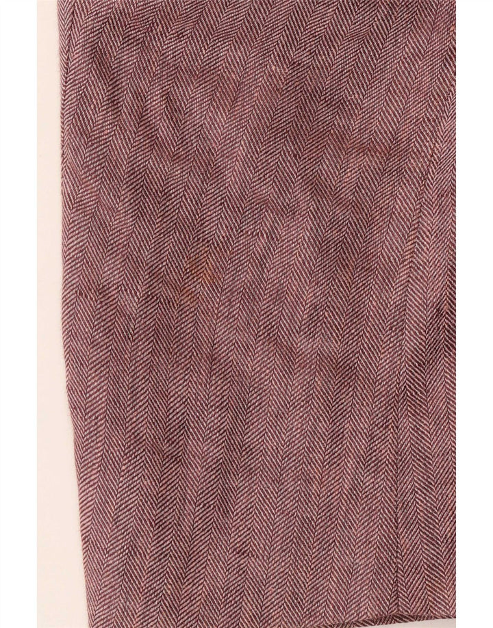 Marks & Spencer Herren-Blazer mit 2 Knöpfen, UK 40, mittelrosa, Fischgrätenmuster
