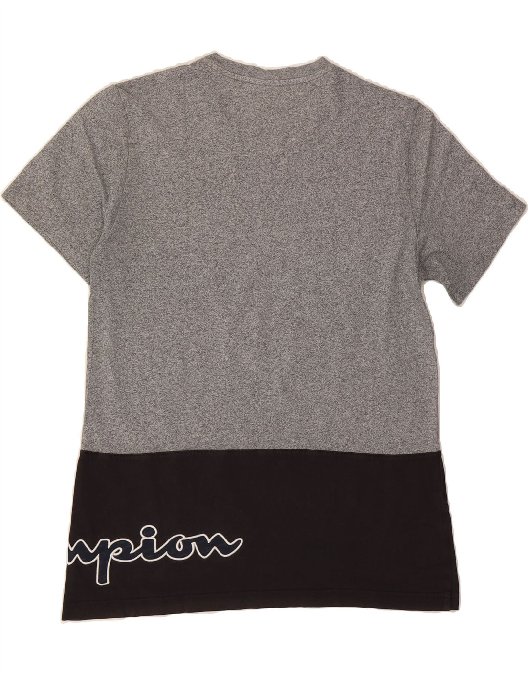 CHAMPION Womens Graphic Tunic Top UK 14 Medium Grey Colourblock Vintage Champion and Second-Hand Champion from Messina Hembry 