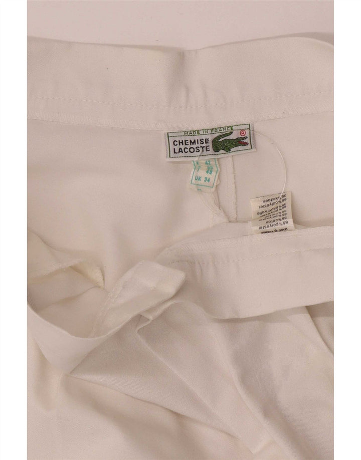 Pantaloncini casual da uomo Lacoste W30 Small poliestere bianco