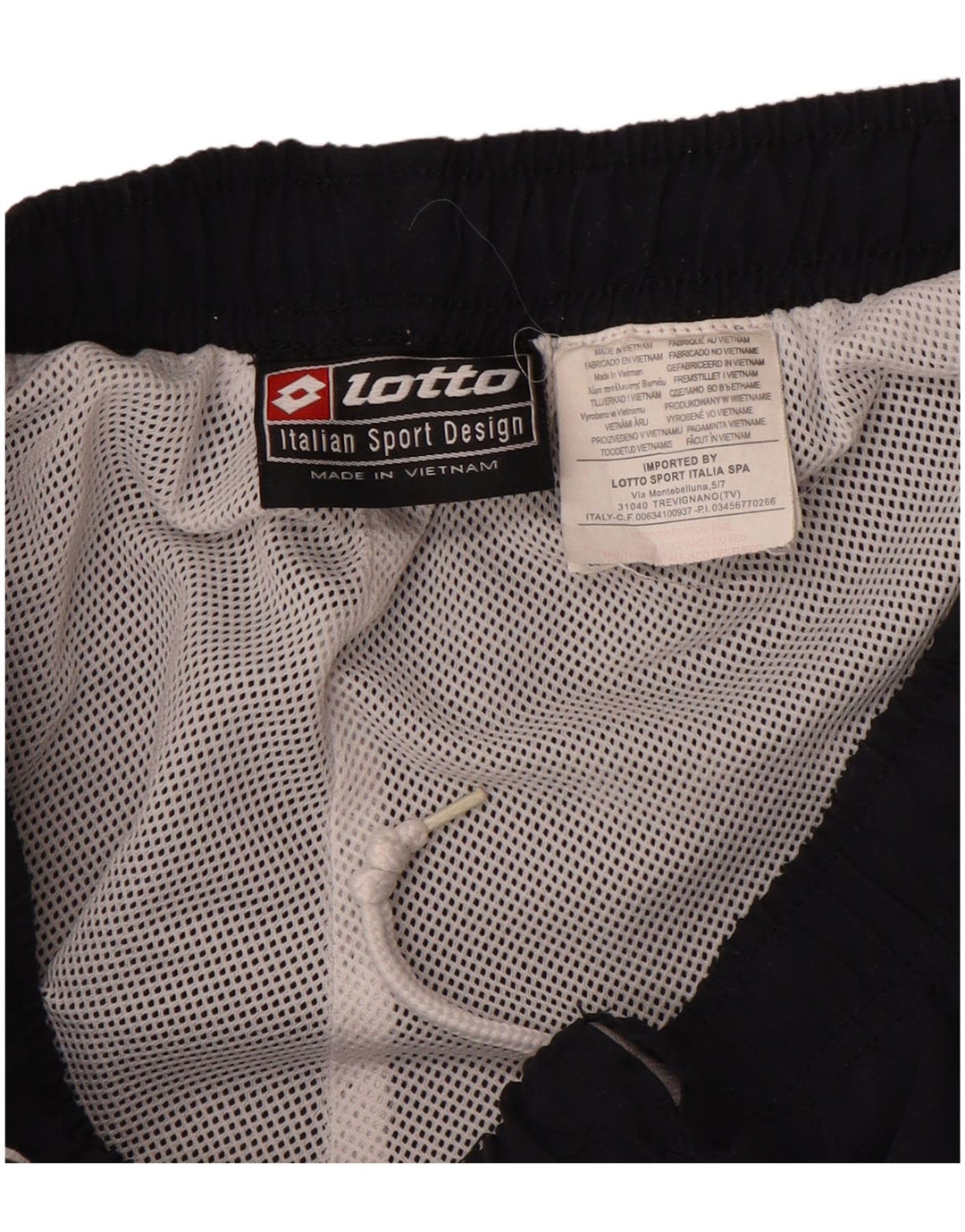 Lotto Mens Tracksuit Trousers Medium Navy Blue Colourblock Polyester